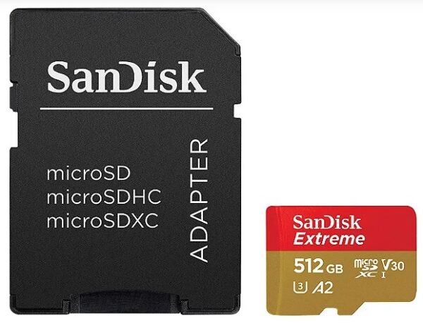 Cartão Memória MicroSDXC SanDisk 512GB Extreme 100MB/s Classe10-U3 + Adp. - Image 4