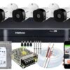 Kit CFTV Intelbras 4 Câmeras VHC-1120B DVR MHDX 1204 HD 1TB + cabo HDMI