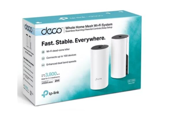 Kit 2 Roteador TP-Link Deco M4 Mesh Gigabit Dual-Band AC1200 - Image 3