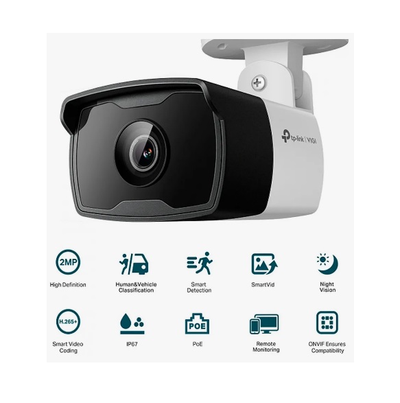 Câmera TP-Link IP Bullet 2mp FullDH Vigi C320i 4mm - Imagem 3