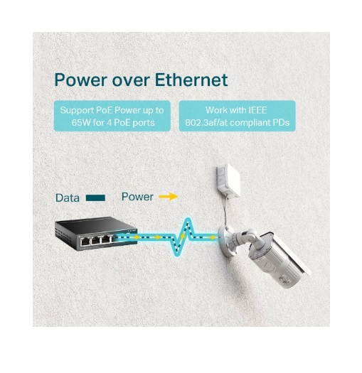 Kit Câmera IP TP-Link VIGI C540 4MP + Switch TP-LINK PoE + Cabo Cat.5E 100M+2 Conectores RJ45 Vazados - Imagem 8