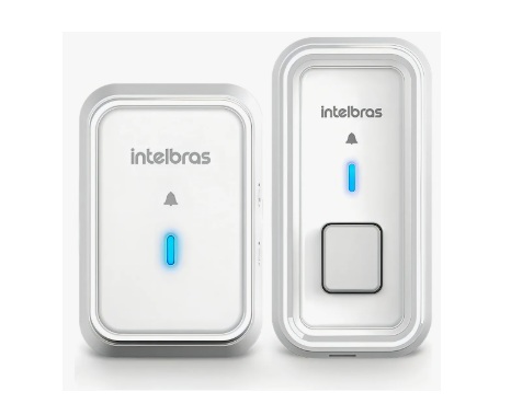 Campainha Sem Fio Intelbras Cib 101 Com Protetor 2 Entradas Branco 127/220v - Imagem 2