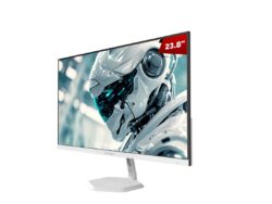 Monitor Gamer Pcyes Quartzo Q23F 23.8" Flat Fhd Ips 100Hz 5Ms HDMI/VGA Freesync White Ghost