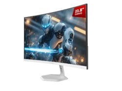 Monitor Gamer PCYES 23.8" Curvo FHD VA 100Hz 5Ms HDMI/VGA Freesync White Ghost